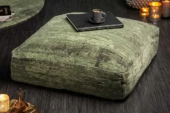 Design Bodenkissen XL MODERN ART 70cm grün abstraktes Muster Sitzpouf