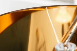 Design Bogenlampe FORMA 215cm schwarz gold Stehlampe mit Marmorfuß