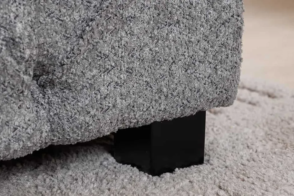 Design Boxbett PARIS 180x200 cm grau Bouclé Chesterfield