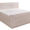 Design Boxspringbett SIGNUM 180x200cm beige Cord inkl. Topper Matratze und Stauraum