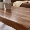 Design Couchtisch AMAZONAS 110cm braun Sheesham Massivholz Baumkante