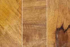 Design Couchtisch DIAMOND 70cm natur Mangoholz massiv messing Eisengestell