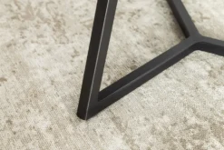 Design Couchtisch MARVELOUS 90cm anthrazit Marmor Keramik schwarzes Metall