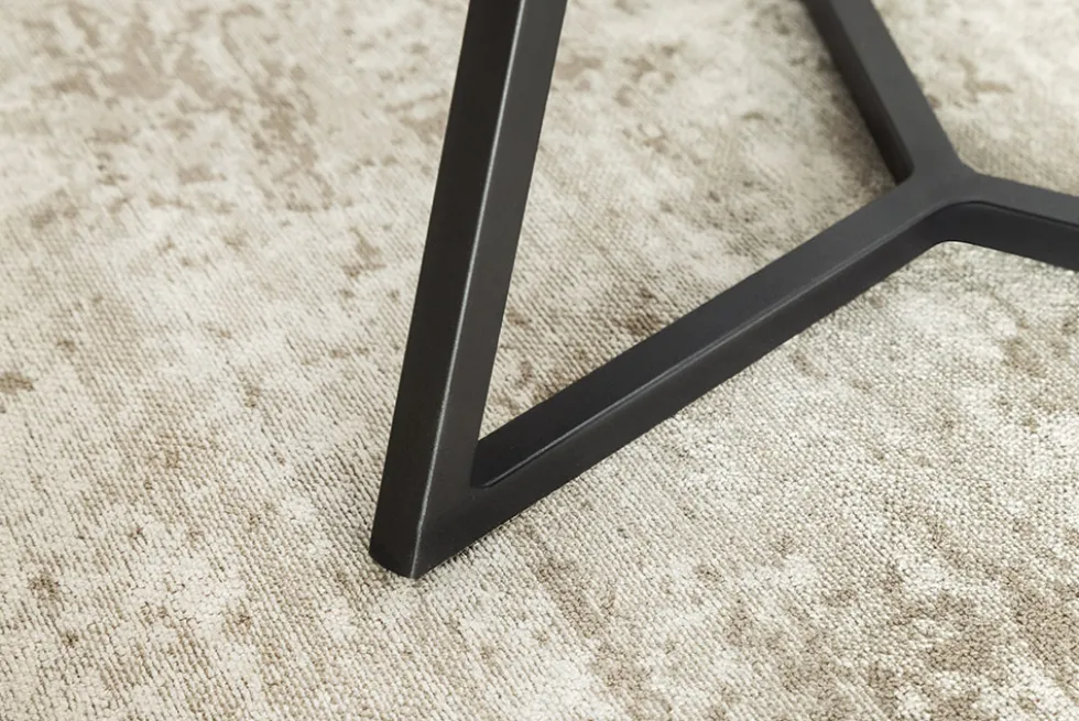 Design Couchtisch MARVELOUS 70cm anthrazit Marmor Keramik schwarzes Metall
