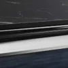 Design Couchtisch MODERN BAROCK 100cm schwarz anthrazit chrom Keramik Marmor