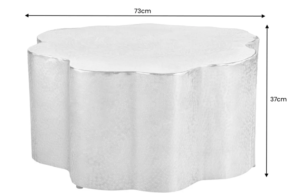Design Couchtisch ORGANIC ORIENT 75cm gold Handarbeit