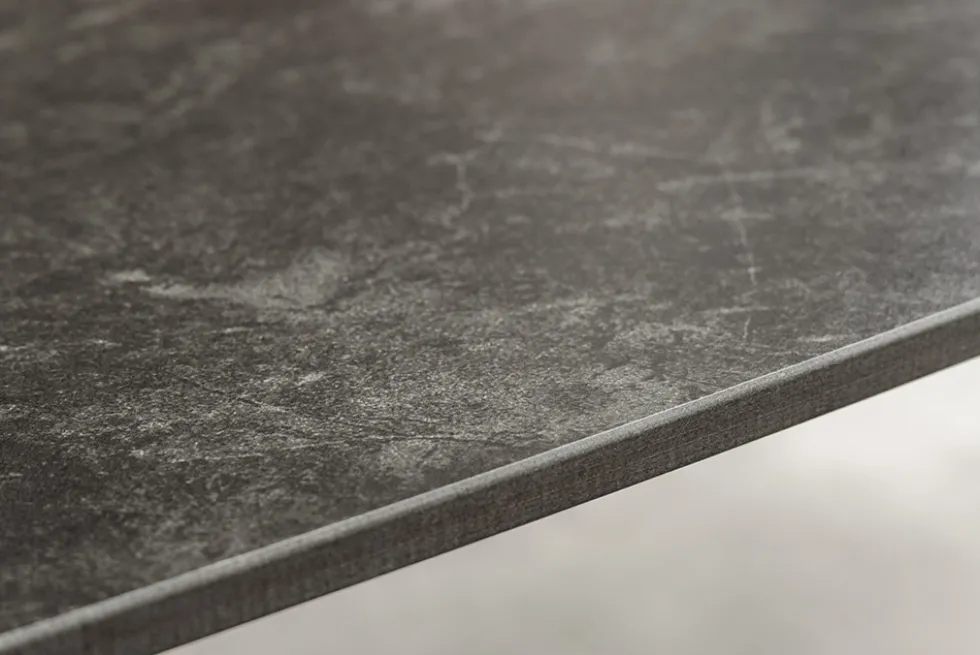 Design Couchtisch OSAKA 110cm anthrazit Keramik schwarz Metall mit Sterngestell