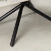 Design Couchtisch OSAKA 110cm weiß schwarz Pandora Keramik mit Sterngestell
