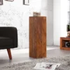 Design Deko Säule 3er Set MAKASSAR 80cm braun Sheesham stone finish Handarbeit