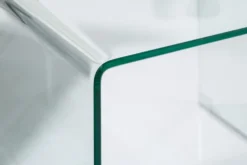 Design 3er Set Glas Couchtisch FANTOME 60cm Beistelltische transparent