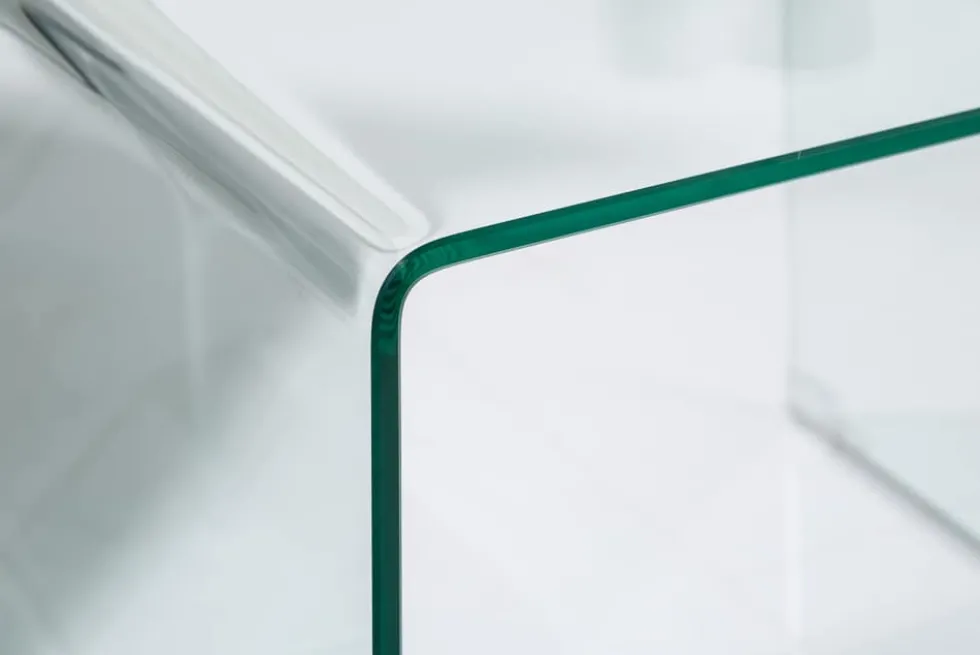 Design 3er Set Glas Couchtisch FANTOME 60cm Beistelltische transparent