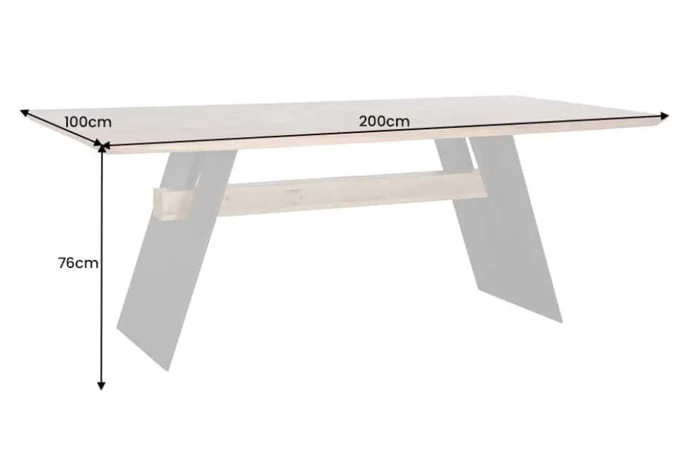 Design Esstisch GRAND OAK 200cm natur Eiche Massivholz