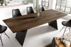 Design Esstisch GRAND OAK 240cm smoke Eiche Massivholz