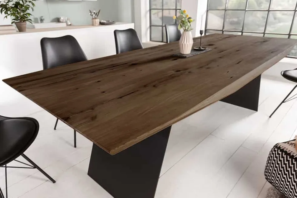 Design Esstisch GRAND OAK 240cm smoke Eiche Massivholz