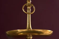 Design Etagere ORIENT 65cm gold im Wild Hammerschlag mit drei Etagen