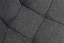 Design Freischwinger Stuhl MIAMI dunkelgrau Metallgestell matt schwarz
