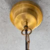 Design Hängelampe INDUSTRIAL 45cm gold Metall rund Pendelleuchte höhenverstellbar