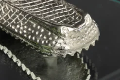 Design Hängetisch WILDLIFE CROCODILE 60cm silber Metall Krokodil Beistelltisch