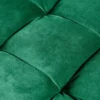 Design Hocker COZY VELVET 80cm smaragdgrün Samt goldene Füße