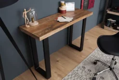 Design Konsolentisch IRON CRAFT 115cm Mangoholz Eisen Schreibtisch