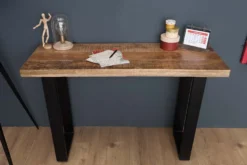 Design Konsolentisch IRON CRAFT 115cm Mangoholz Eisen Schreibtisch