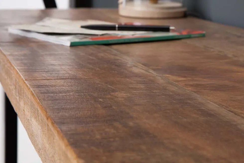 Design Konsolentisch IRON CRAFT 115cm Mangoholz Eisen Schreibtisch