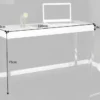 Design Konsole WHITE DESK 120cm weiß Hochglanz Bürotisch