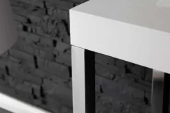 Design Konsole WHITE DESK 120cm weiß Hochglanz Bürotisch