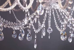 Design Kronleuchter CRYSTAL XXL 120cm klar Acryl 30-armig Kristall-Lampe