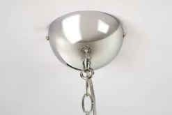 Design Kronleuchter CRYSTAL XL 80cm klar Acryl 15-armig Lüster schwarz mit Schirmen