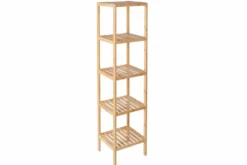 Design Regal LAGOON SPA 145cm Bambusholz vier Fächer Badregal