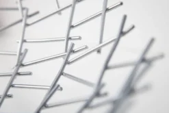 Design Schale STRUCTURE 45cm silber pulverbeschichtetes Metall