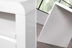 Design Schreibtisch FAST TRADE 160cm weiß Hochglanz Computertisch