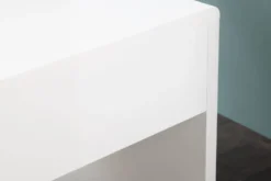 Design Schreibtisch FAST TRADE 120cm weiß Hochglanz Bürotisch