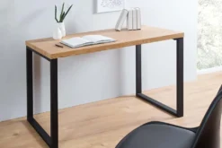 Design Schreibtisch OAK DESK 120cm Eiche Vintage Metallgestell schwarz
