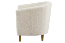 Design Sessel HEMINGWAY beige Bouclé Tweed Soft mit Armlehnen Cocktailsessel