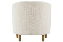 Design Sessel HEMINGWAY beige Bouclé Tweed Soft mit Armlehnen Cocktailsessel