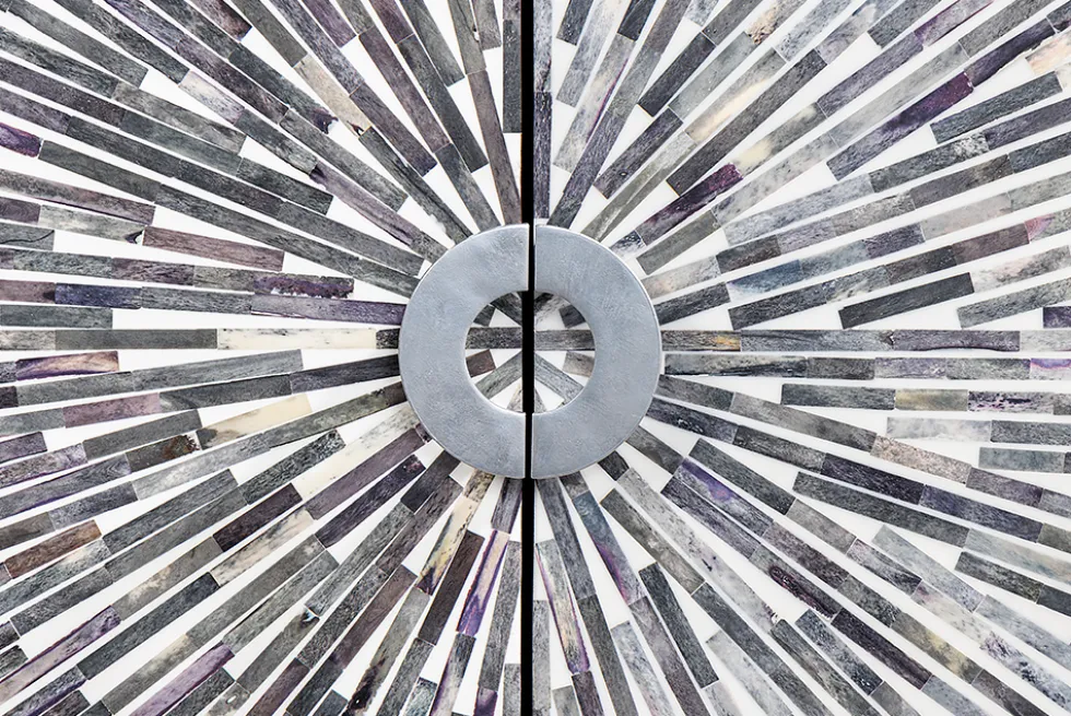 Design Sideboard HERITAGE 160cm Mosaik-Intarsien Kunsthandwerk