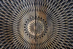 Design Sideboard ILLUSION 180cm schwarz Mangoholz Massivholz mit 3D Schnitzereien gold Eisen Metallgestell