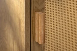 Design Sideboard VIENNA 120cm natur Wiener Geflecht Kommode