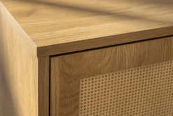 Design Sideboard VIENNA 120cm natur Wiener Geflecht Kommode