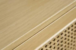 Design Sideboard VIENNA 155cm Wiener Geflecht Rattan Kommode mit Schubladen