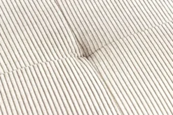 Design Sitzbank BOUTIQUE 100cm beige Cord schwarze Metallbeine Polsterbank