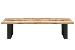 Design Sitzbank IRON CRAFT 170cm Mangoholz Eisen Industrial Design