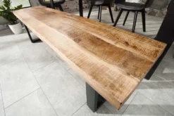 Design Sitzbank IRON CRAFT 170cm Mangoholz Eisen Industrial Design