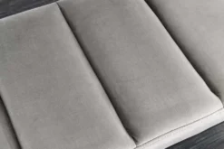 Design Sitzbank PETIT BEAUTÉ 80cm grau Samt schwarzes Gestell