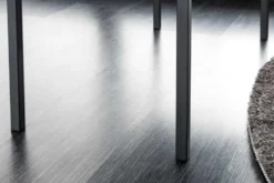 Design Sitzbank PETIT BEAUTÉ 80cm grau Samt schwarzes Gestell