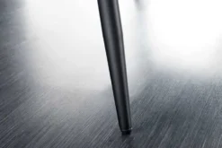 Design Sitzbank TURIN 160cm senfgelb Samt schwarz Metallbeine Armlehne