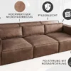 Design 3-Sitzer Sofa BOSSA NOVA 260cm antik taupe Microfaser Couch Wohnzimmer