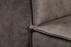 Design 3-Sitzer Sofa BOSSA NOVA 260cm antik dunkelgrau Microfaser Couch Wohnzimmer